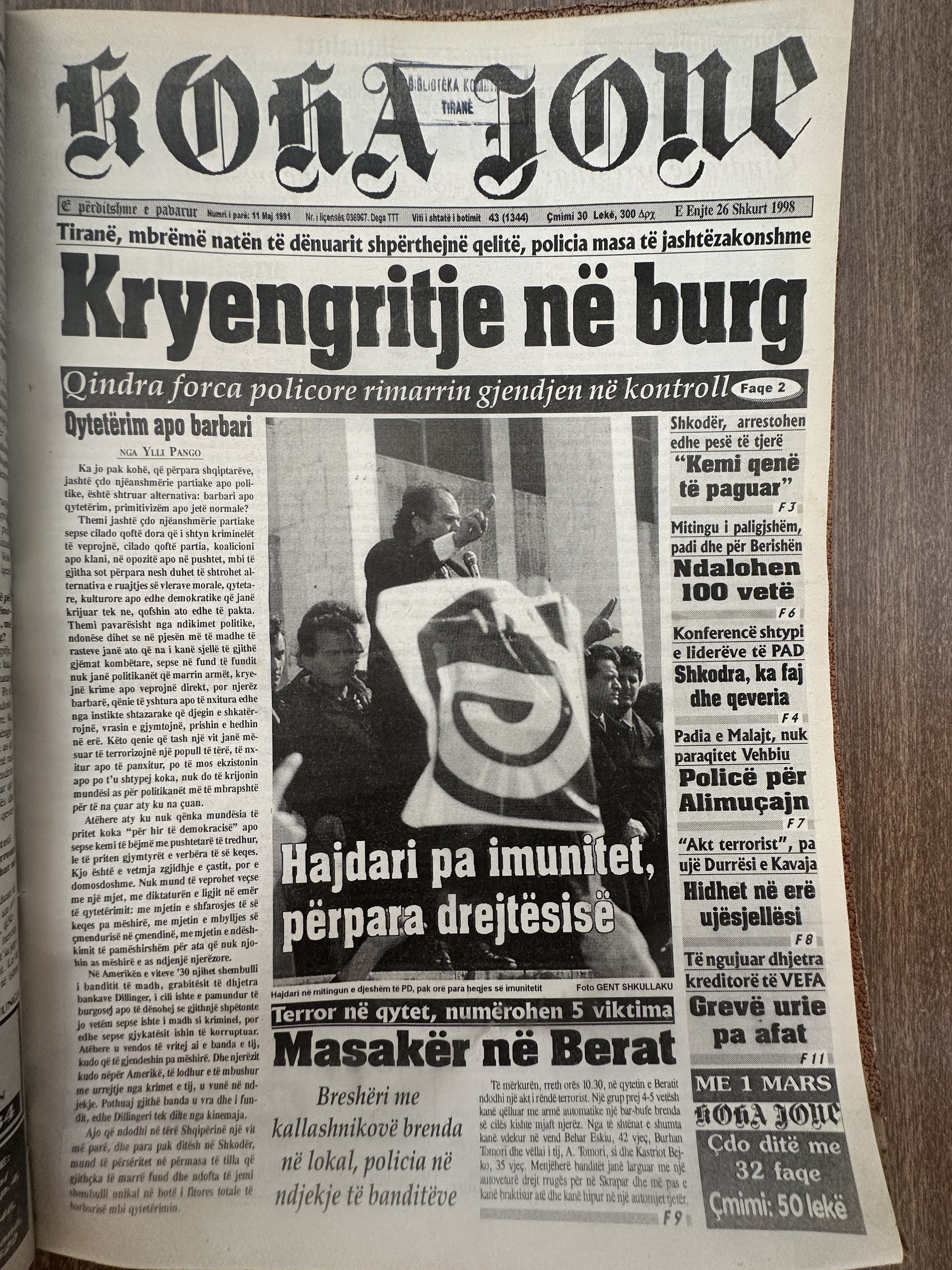 Koha Jonë 1998-02-26